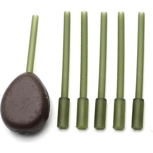 15pcs Carp Fishing Accessories Hard Inline Lead Inserts Sleeves Carp Feeder Hair Rig Lead Sinker Inline Inserts Tube End Tackle