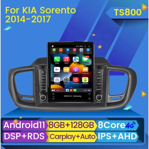 4GLTE Android 9.7'' Tesla Screen Car Radio Multimedia Player GPS for KIA Sorento 2014 2015 2016 2017 Stereo Navigation 2DIN Unit
