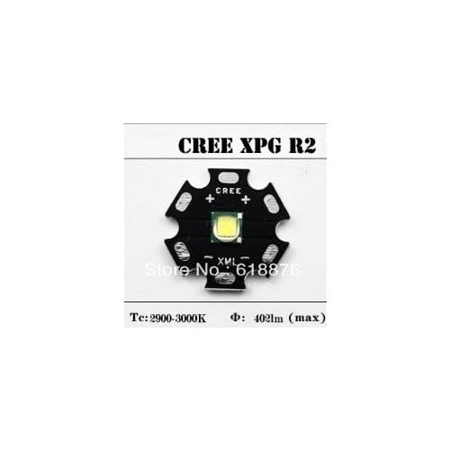 5pcs/lot US Original Cree XPG Warm White 2900-3000K 5W Max Led Emitter on 20mm Star Board