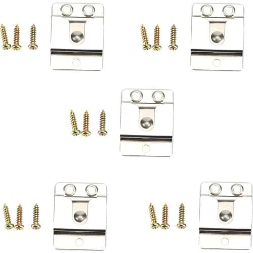 5pcs Metal Screw In Mic Microphone Speaker Belt Hang Up Clip for Kenwood KMC-30 KMC-36 TK768G TM271 CB Ham Radio Walkie Talkie