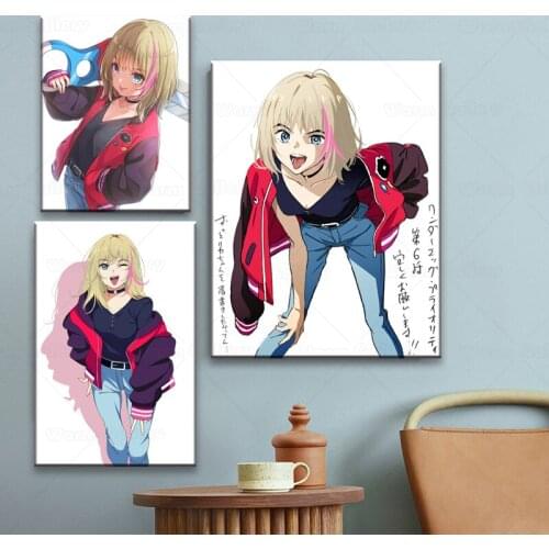 Anime characters Wonder Egg Priority Rika Kawai Posters Decor Poster Wall Sticker Living Room Bar Cafe Decoration Pictures