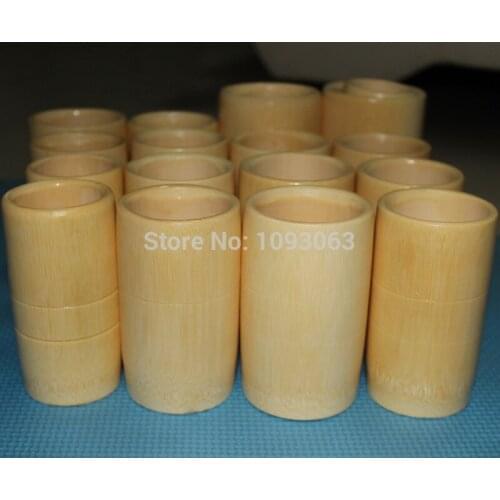Pack of 18pcs Bamboo Tank Suit Cupping Device Suction Tube Acupuncture Therapy Treatment
