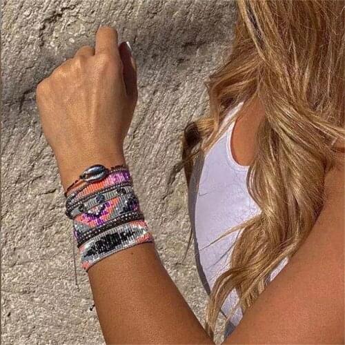 ZHONGVI Miyuki Bracelet for Women Mexican Friends Luxury Jewelry Gift Jewellery Femme 2021 Pulseras Womens Bracelets Wholesale