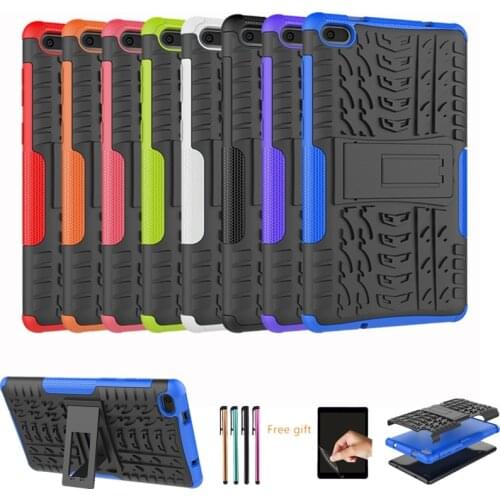 Case For Lenovo Tab E7 2018 TB-7104F 7"Tablet Funda Heavy Duty 2in1 Hybrid Rugged Cover For Lenovo Tab E7 7104 7.0 case+Film+Pen