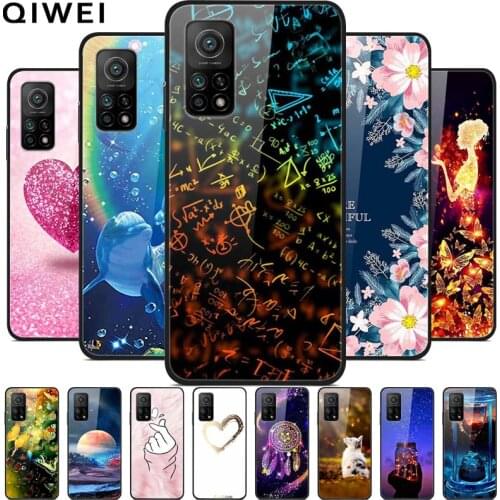 For Xiaomi Mi 10T Pro 5G Case Tempered Glass Hard PC Back Cover For Xiaomi Mi 10T Phone Cases for Xiaomi mi10T 10 T Shells Coque