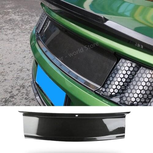 For Mustang Trunk decorative panel High Quality Carbon Fiber Trunk Panel Rear Cover Panel Fit mustang 2015-2020 Car Accessories