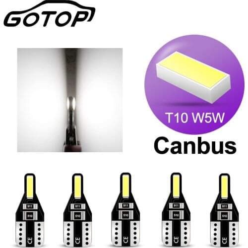 Светодиодные LED лампы W5W (W2.1x9.5d) GOTOP China At AliExpress
