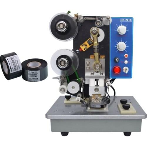 HP241B Thermal transfer ribbon electric batch number coding printing machine for food and pharmacy factory