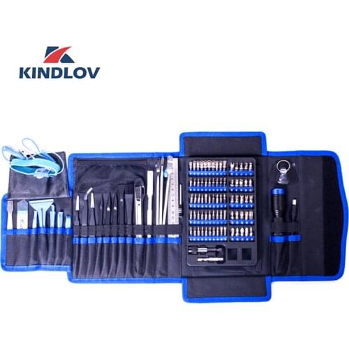 KINDLOV Screwdriver Set Precision Parafusadeira 106 In 1 Multi Torx Phillips Bit Kit Magnetic Screw Driver Insulated Hand Tools