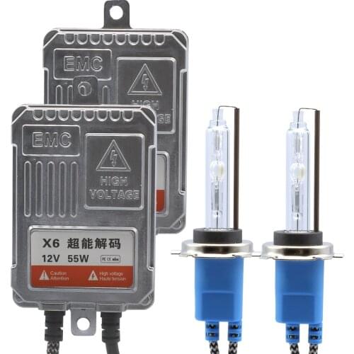 55W Xenon HID Kit Canbus Error Canceller Quick Start H1 D2S H7 H11 9012 D2H Car Headlight Fog Light Digital AC Ballast Reactor