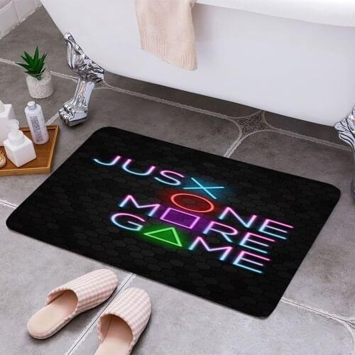 Just One More Game 3D Print Doormats Rectangle Non-Slip DoorMat Bedroom Kitchen Entrance Print Door rugs Dropshipping