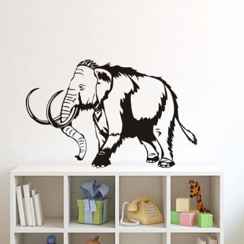 Mammoth Elephant Wall Stickers Home Decor Living Room Wild Animals For Home Sofa Background Kids Room Vinyl Wall Sticker SA124B