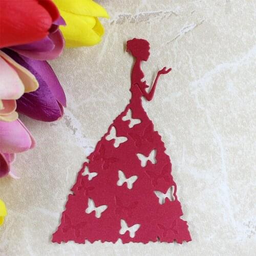 YLCD152 Wishing Girl Metal Cutting Dies For Scrapbooking Stencils DIY Photo Album Cards Decoration Embossing Folder Die Cuts