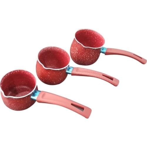 Mini Single Handle Anti-scalding Ceramic Coffee Pot Non-stick Coating Milk Pan