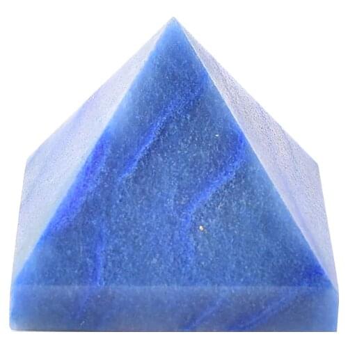 Natural Crystal Pyramid Quartz Blue Aventurine Healing Stone Chakra Reiki Meditation Crystal Point Home Decor Crafts Of Stone