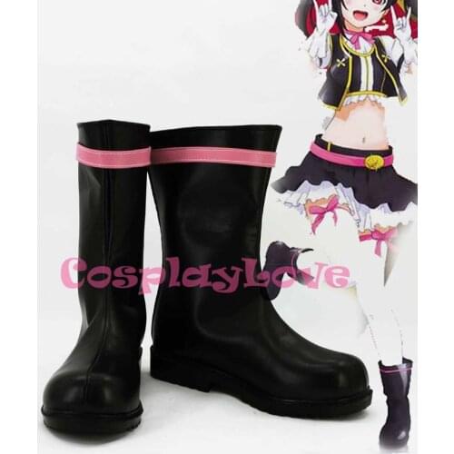 Newest Custom Made Japanese Anime Lovelive! Sega No brand girls Yazawa Nico Cosplay Shoes Boots For Halloween Christmas
