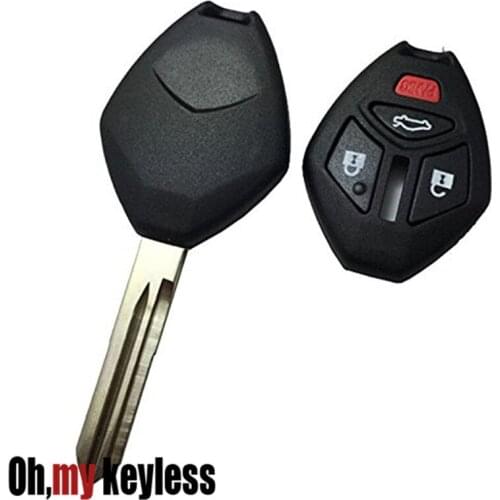 Horande New Uncut Remote Key Shell for 2007 2008 Mitsubishi Eclipse Key Case Replacement Key Cover No Chips Inside