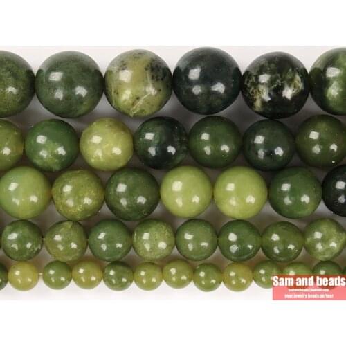 Wholesale Natural Stone A+ Green Jaspers Round loose Beads For Jewelry Making Diy Bracelet Necklace GJB21