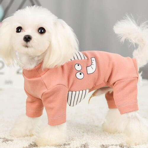 Autumn Pet Dog Clothes Sweatshirt Clothes Cute Small Dog Shirt Pet Clothing Puppy Cat Animal Printing Shirt to Four-legged Teddy