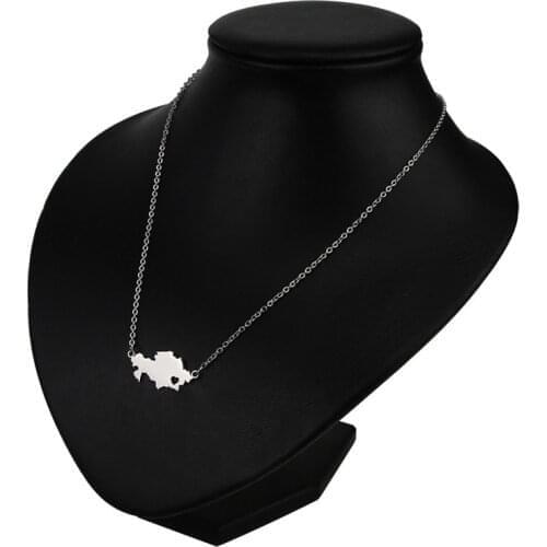 Europe And The United States Trend Jewelry Popular Kazakhstan Map Pendant Necklace