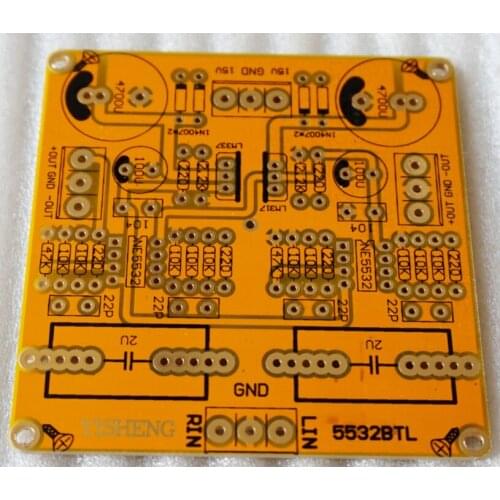 PCB of RCA to XLR BTL Board