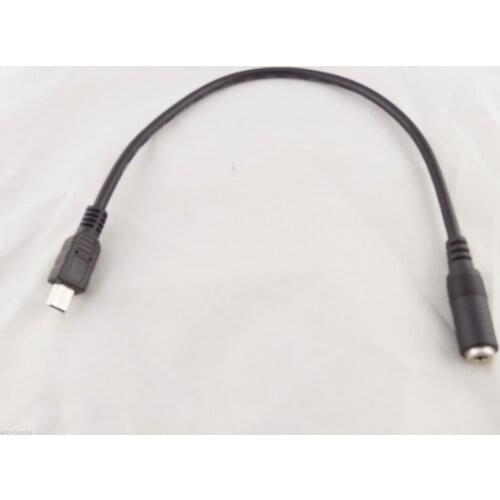 10pcs Mini USB 5 Pin Male To 3.5mm Female AUX Audio Sync Headphone Adapter Cord 30cm