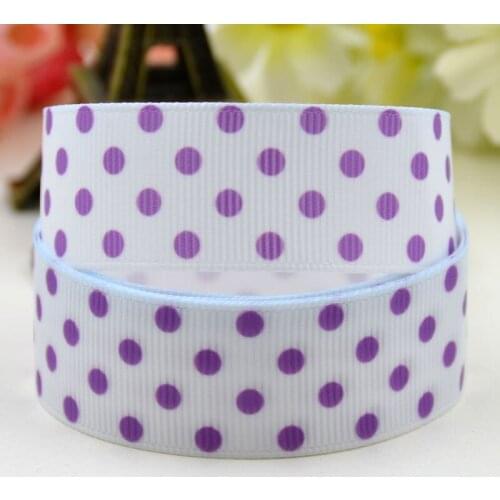 7/8'' 22mm,1" 25mm,1-1/2" 38mm,3" 75mm Dots Character printed Grosgrain Ribbon party decoration X-01455 10 Yards