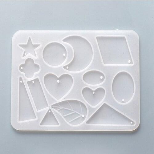 Handmade Silicone Earrings Mold Necklace Earring Pendant Resin Molds Drop Dangle Resin Earring Mold Jewelry Making Tools