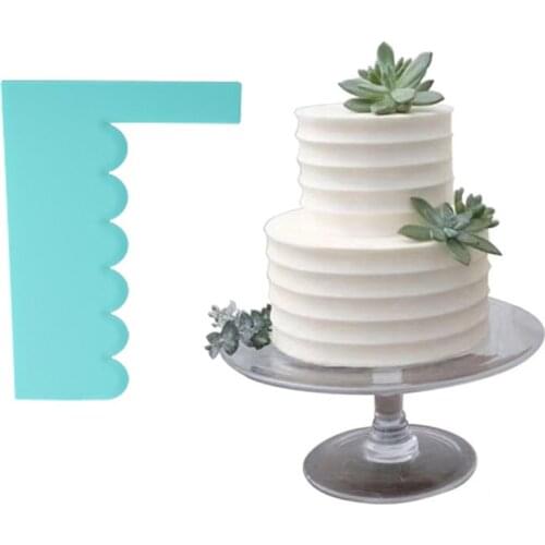 Scraper Smoother Baking Supply 1pc New Spatula Cake Decoration Pastry Edge 8 Style Fondant Fashion Plastic Mousse