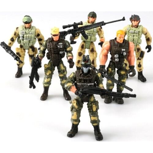 Styles Shipped Randomly) Simulate Action Figure Soldier Model Doll 10cm for Q65 WPL B36 C24 1/16 RC Car Truck DIY Parts