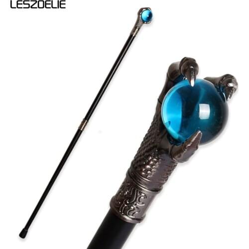 Dragon Claw With Lake Blue Ball Walking Stick Man Fashion Party Walking Canes Women Elegant Sticks Vintage Cosplay Walking Cane