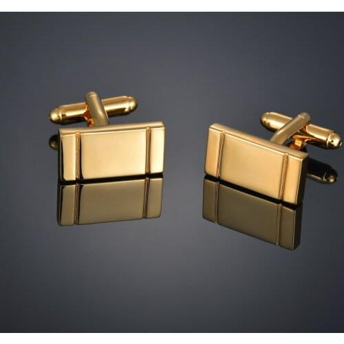 High Quality Gold French Cufflinks Cuff Button Mens Suit Accessories Jewelry For Men Husband Business Shirt Gift Cocktail