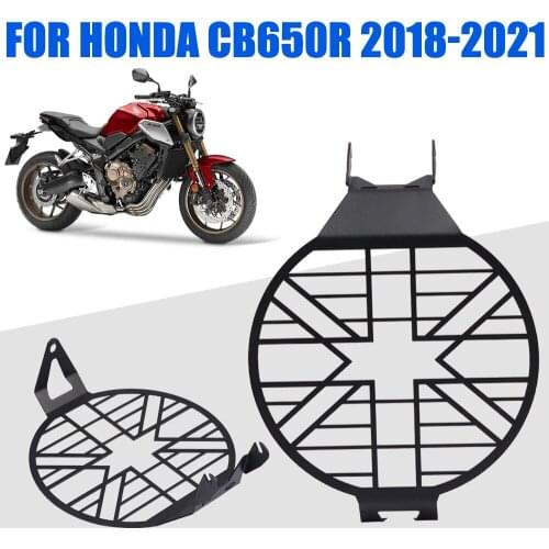 Motorcycle Headlight Protector Cover Grille Light Lamp Guard Bracket Cap For Honda CB 650 R 650R CB650 CB650R Grill Accessories