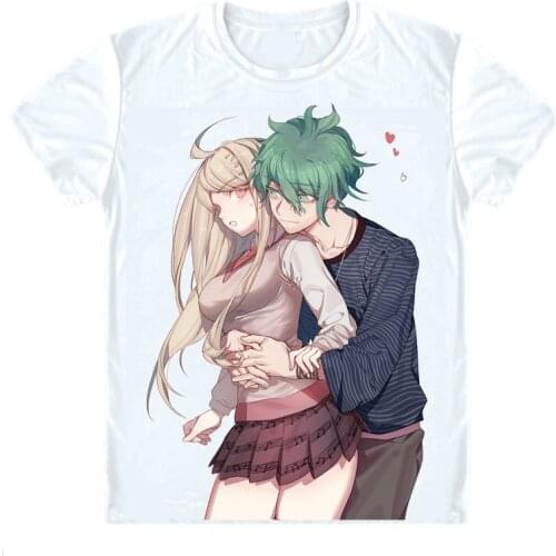 Danganronpa V3 Killing Harmony T-Shirts Multi-style Short Sleeve Shirts Supreme Leader Kokichi Oma Kaede Akamatsu Cosplay Shirt