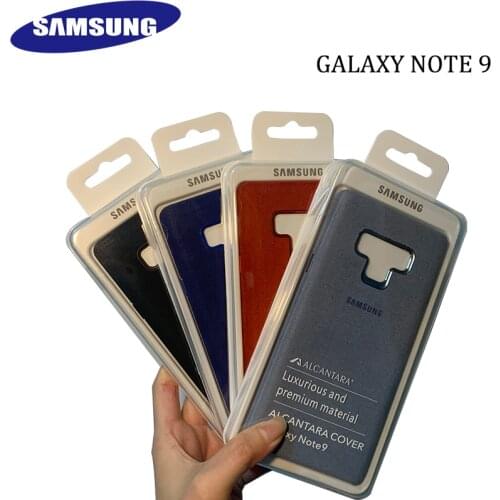 100% Original Samsung Galaxy NOTE 9 SM-N960F N960N for Alcantara Case cover leather luxury premium Case Anti-Fall EF-XN960