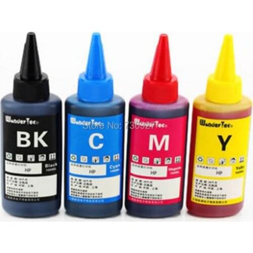 4X 100ml Refill Dye ink for HP950 HP951 HP 950 951 , suit for 8100 8600 251dw 276dw 8630 8650 8615 8625 8610 printer