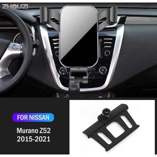 Car Mobile Phone Holder Special Mounts Stand GPS Gravity Navigation Bracket For Nissan Murano Z52 2015-2021 Car Accessories
