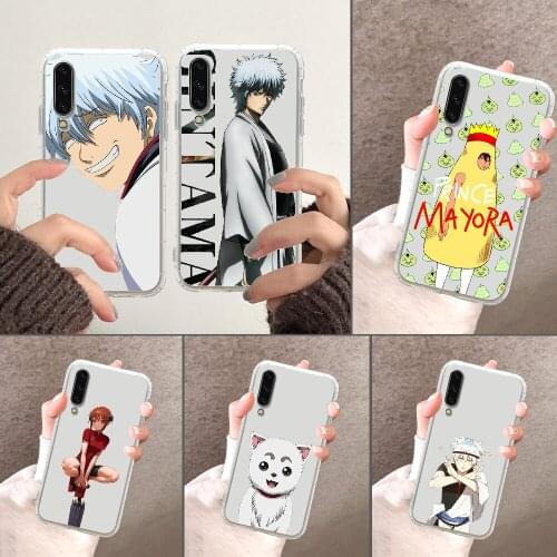 Anime Gintama Phone Case For Samsung Galaxy A 3 5 7 8 10 20 21 30 40 50 51 70 71 E S 2016 2018 4G transparent soft coque fashion