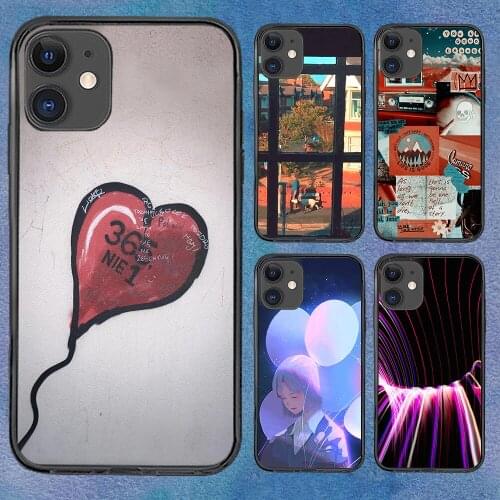 Balloon Love Confession Phone Case For iphone 12 11 6 Mini Pro XS Max X XR 7 8 Plus Soft TPU Cover 12Pro 11Pro 12Mini