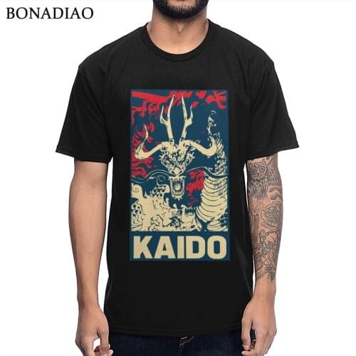 For Male Hip Hop Beast King Kaido Anime One Piece Graphic T Shirt