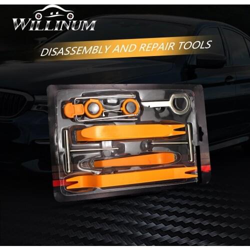 Car door panel removal tool for BMW F10 F11 F15 F26 F30 G30 E90 E70 portable automobile radio audio repairing clip disassembly