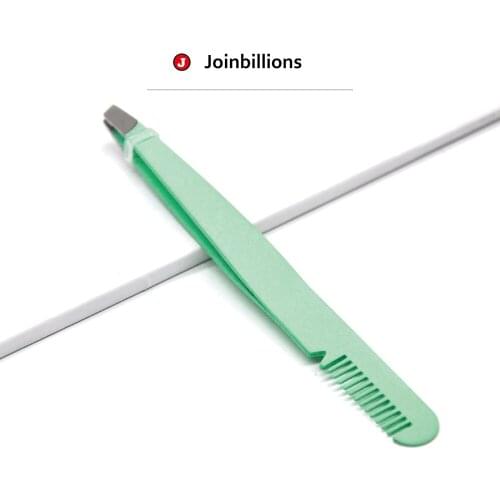 Stainless Steel Colorful Beauty Hair Eyebrow Removal Tools Makeup Eyelash Tweezers