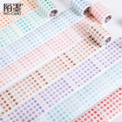 6cm wide Lattice Dot Series Masking Washi Tape Decorative Adhesive Tape Decora Diy Scrapbooking Sticker Label Stationery