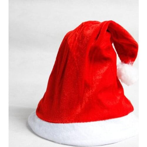 The New Christmas Hat Home Plush Christmas Caps Xmas Santa Fancy Costume Santa Claus Eve Key Gift