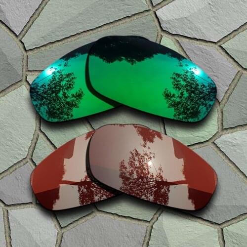 Jade Green&Bronze Brown Sunglasses Polarized Replacement Lenses for Split Jacket