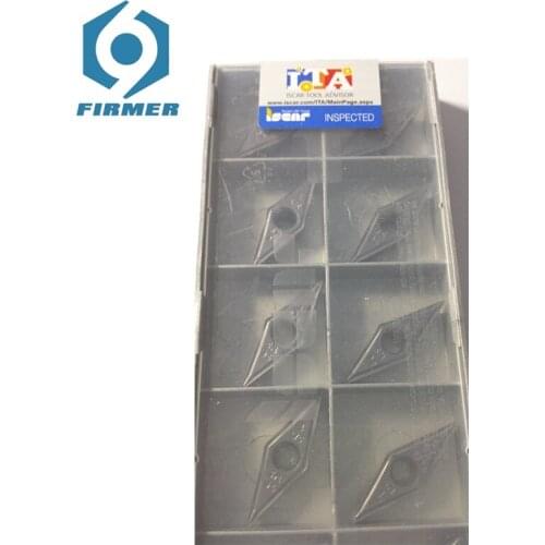 Original Carbide Inserts 10pcs Lathe Inserts VCMT160404-SM IC907 Metal Cutter Lathe Turning Tool Cutter