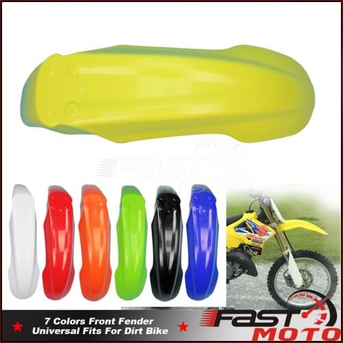 For Yamaha TT600RE Serow 225/250 TTR250 Enduro Plastic Front Fender Yellow Wheel Extension Mudguard Universal for Honda Kawasaki