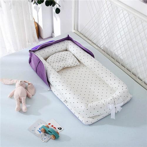 Portable Baby Nest Playpen Bed Crib Travel Outdoor Cradle Newborn Sleeping Cushion Cot