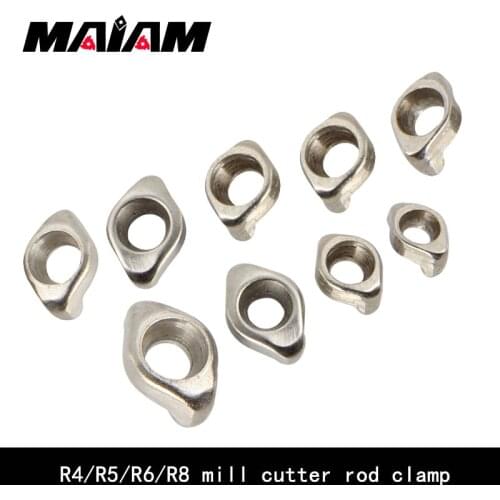 R4/R5/R6/R8 milling cutter rod EMR series clamp for M3 M3.5 M4 M5 screw Engraving CNC tool lathe tool rod extrusion accessories