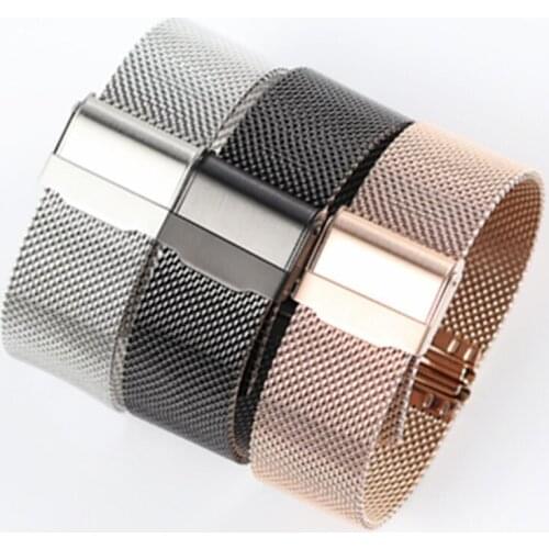 12/14/16/18/20mm Watch Strap Metal Magnetic Mesh Stainless Steel Wristwatch Band Quick Release Watch Band for DW Watch Strap